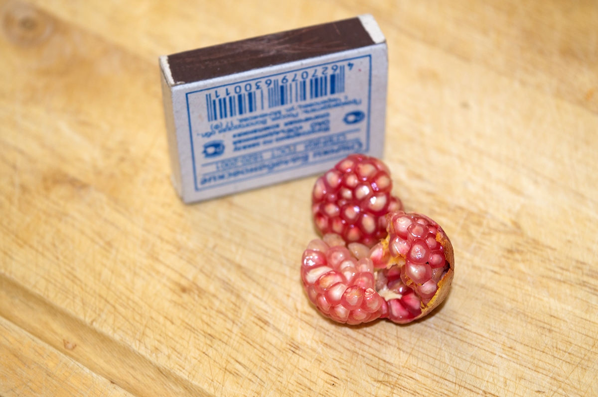 размер плодов комнатного граната